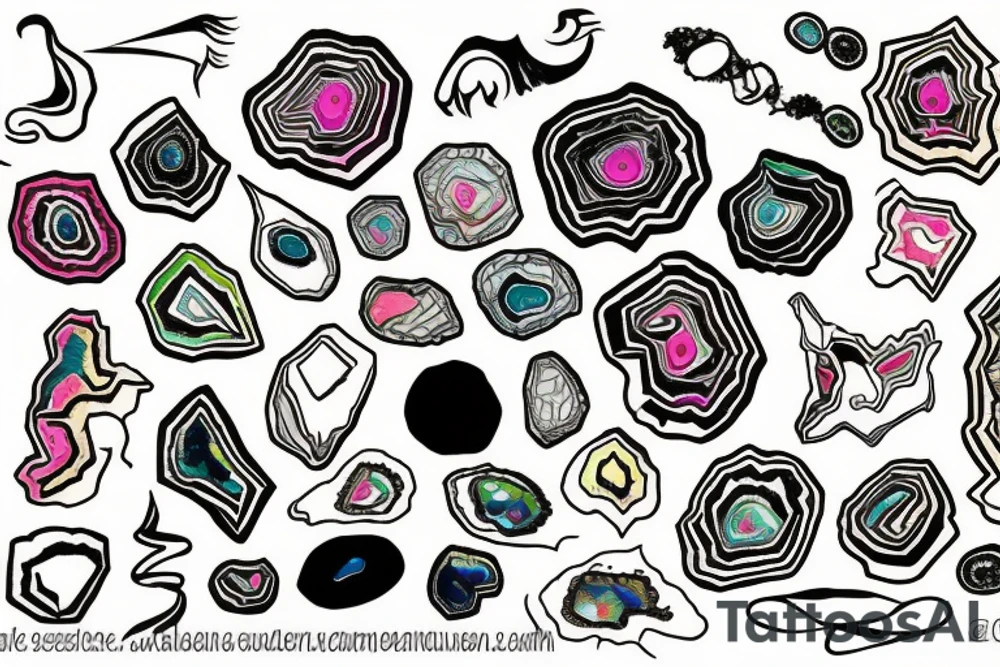 Geode tattoo idea