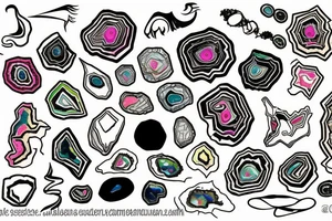 Geode tattoo idea