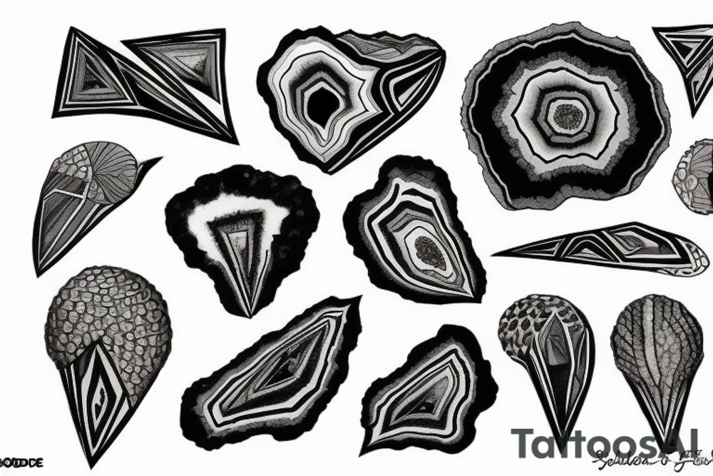 Geode tattoo idea