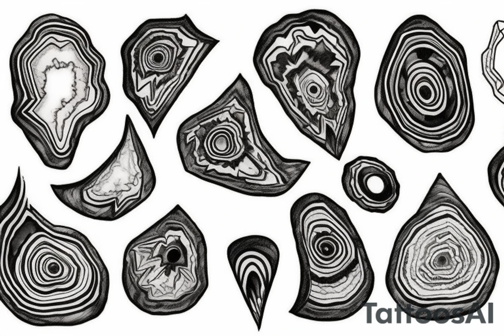Geode tattoo idea