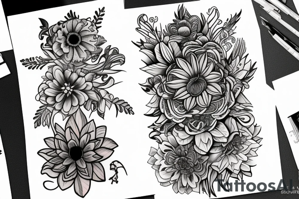 Flower tattoo idea