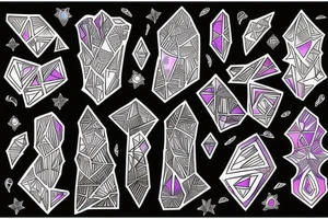 Crystals tattoo idea
