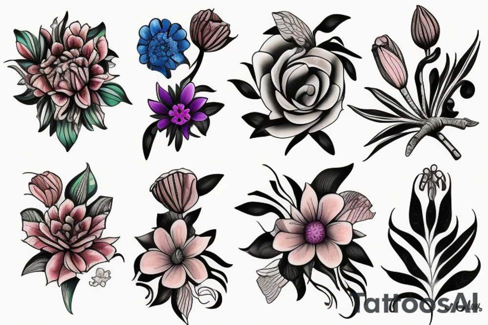Flower tattoo idea
