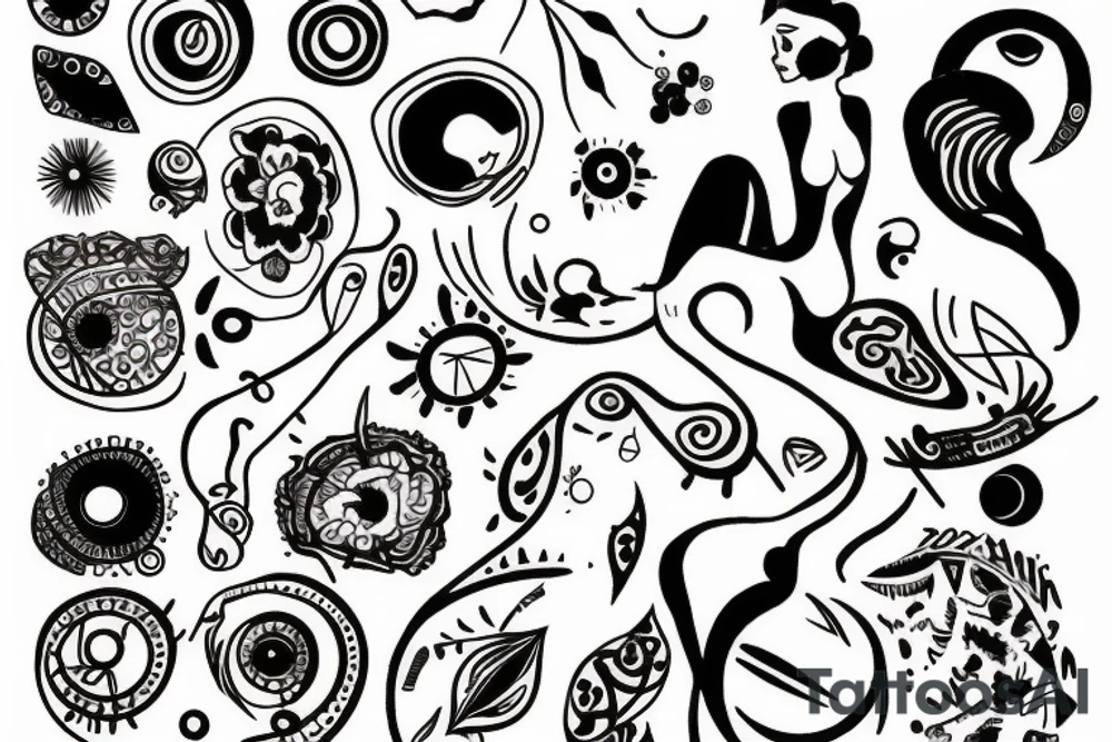 Woman tattoo idea