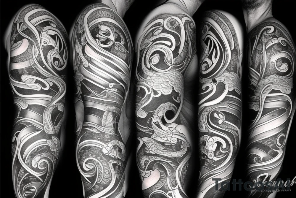 sea serpent tattoo idea