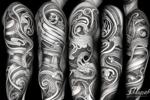 sea serpent tattoo idea