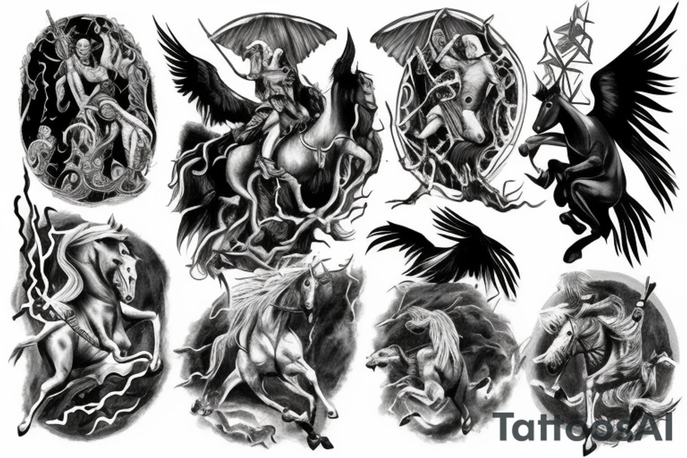 four horsemen of the apocalypse tattoo idea