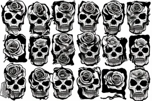 dead roses tattoo idea