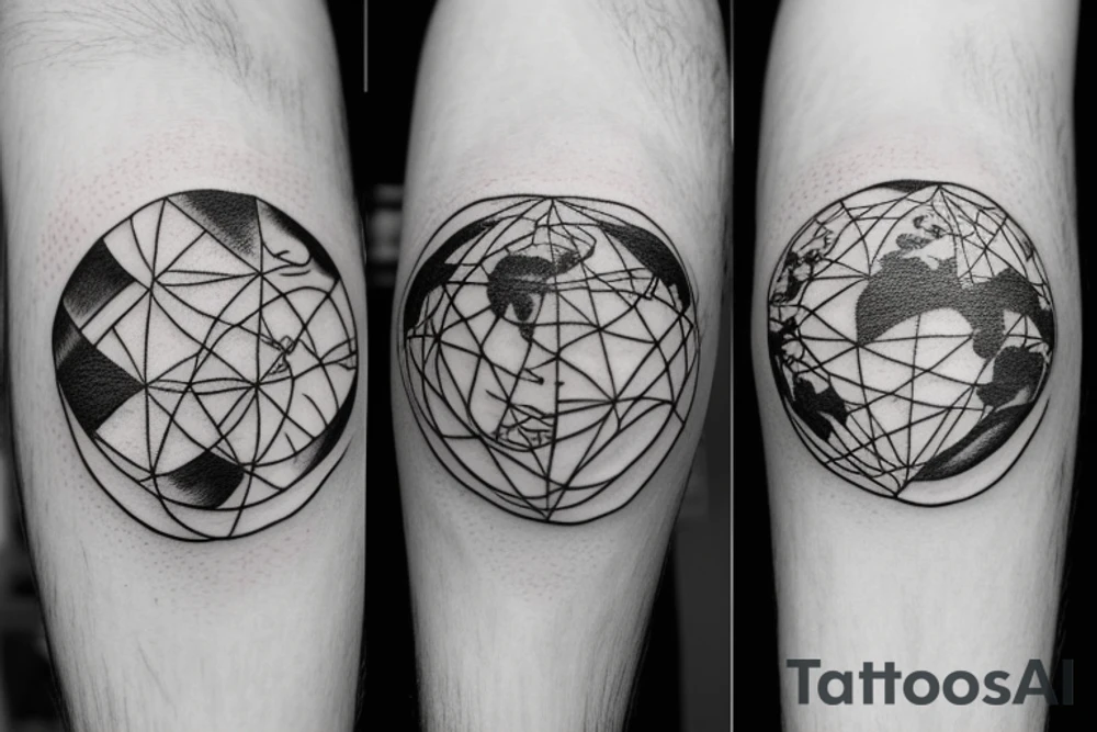 small earth tattoo idea