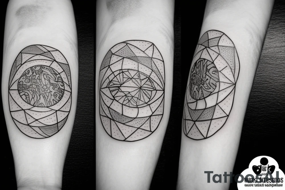 small earth tattoo idea