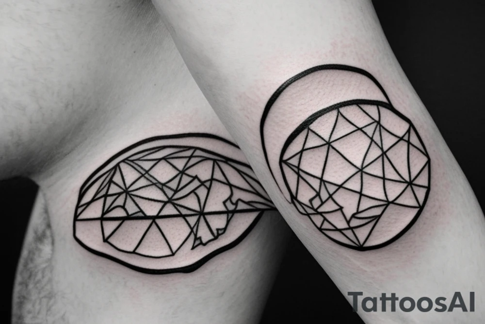 small earth tattoo idea