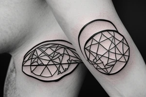 small earth tattoo idea