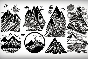 mountains tattoo idea