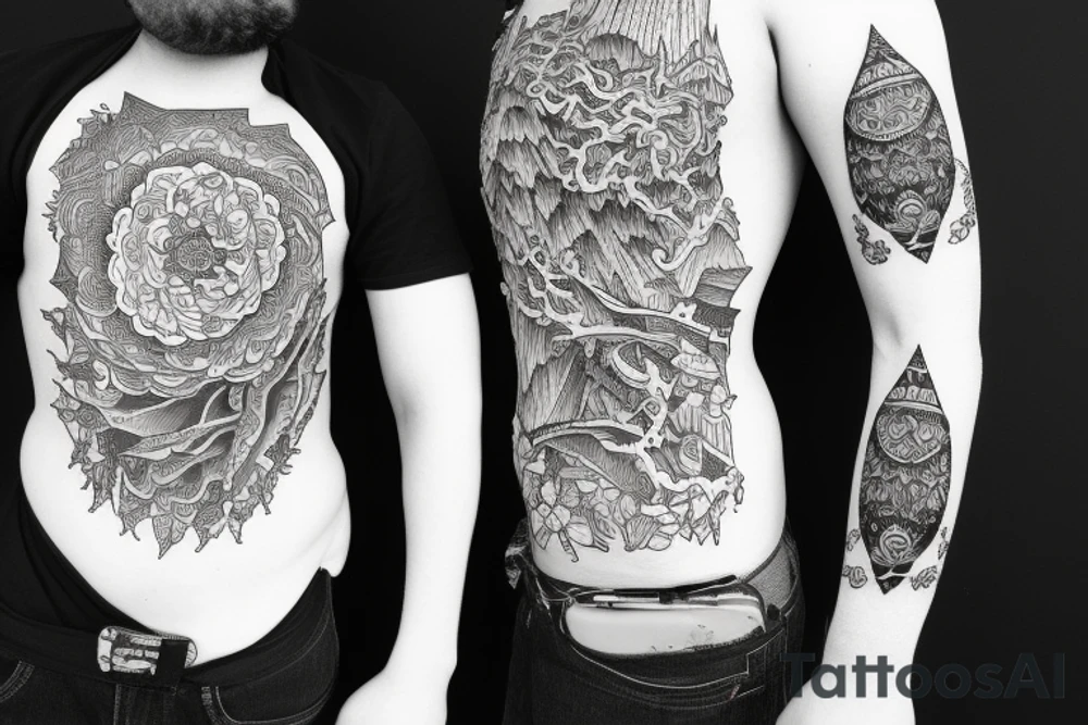 mountains tattoo idea