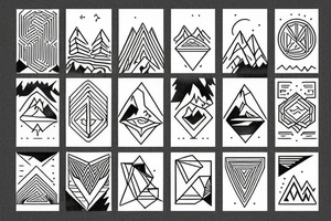 mountains tattoo idea