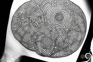 Hourglass in a circle; circle is made out of dots; glass shattered tattoo idea