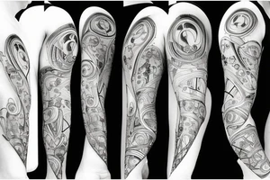 Hourglass; single shattered glass pieces tattoo idea