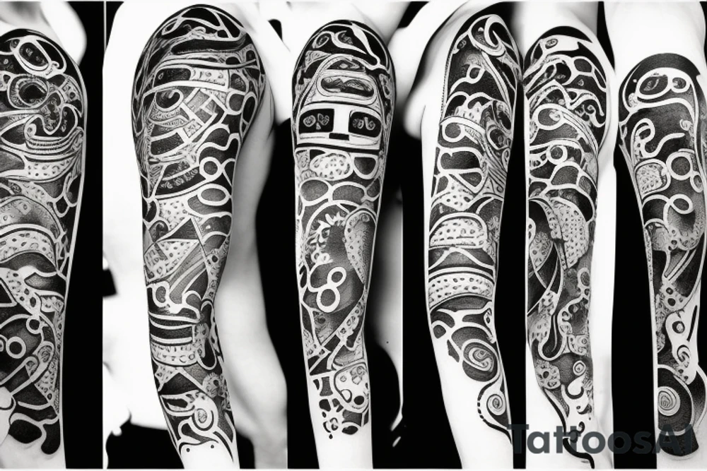 Circle of painted black; crows; tattoo idea