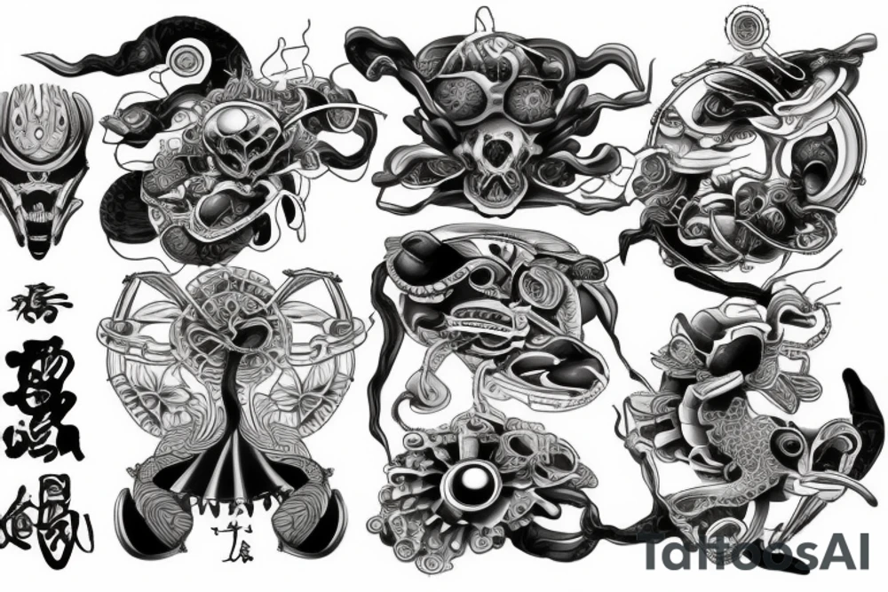 Laziness in Japanese tattoo idea