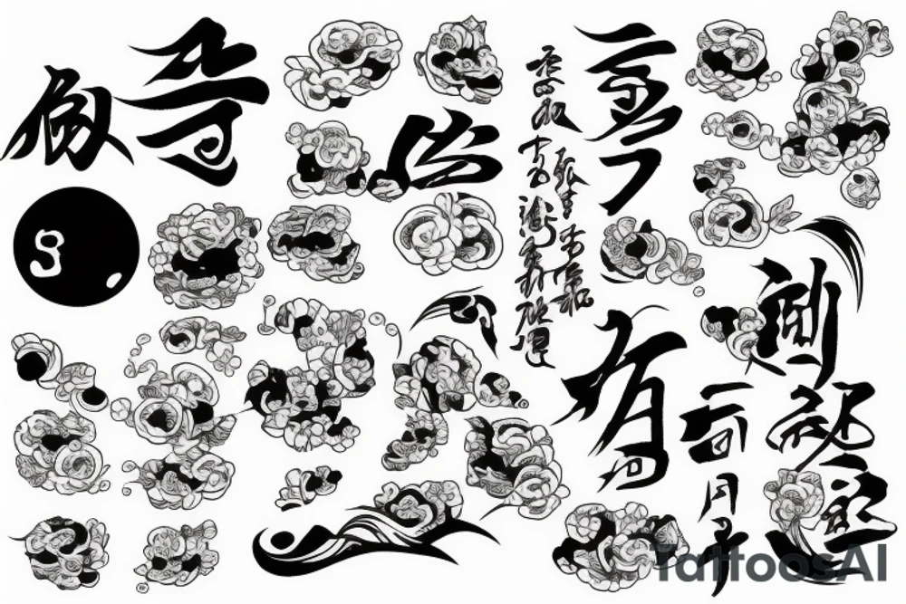 Laziness in Japanese tattoo idea