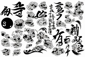 Laziness in Japanese tattoo idea