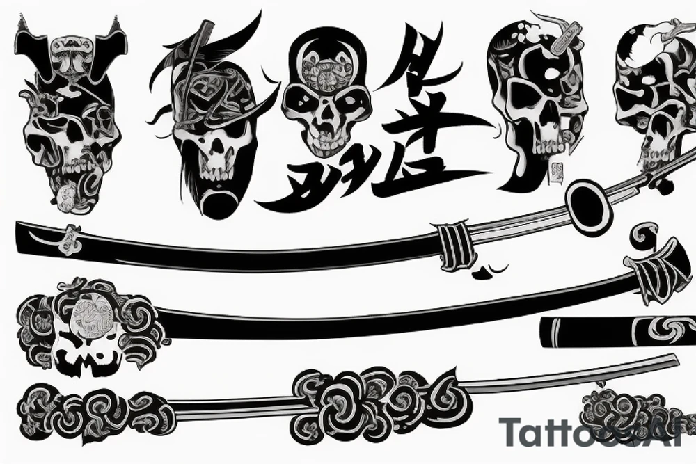 Death; katanas tattoo idea