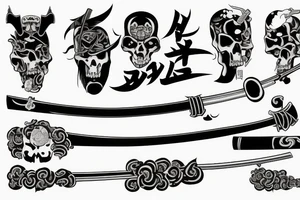 Death; katanas tattoo idea