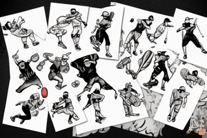 Baseball pinup girl tattoo idea