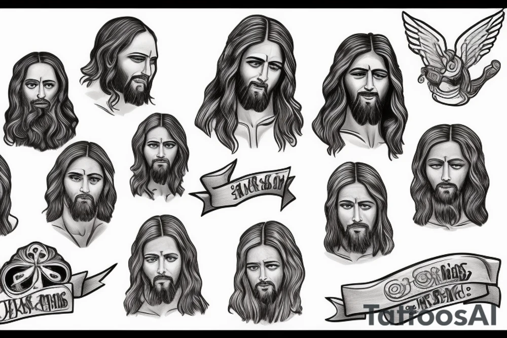 Real jesus tattoo idea