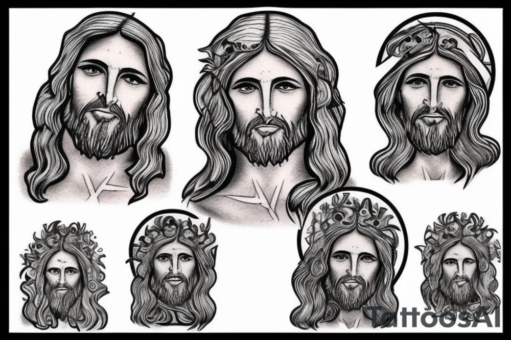 Real jesus tattoo idea