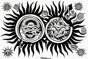 2 suns representing my 2 sons tattoo idea