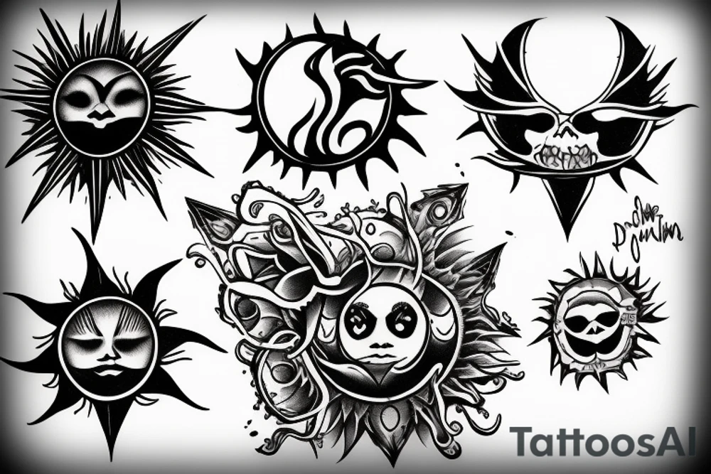 2 suns representing my 2 sons tattoo idea