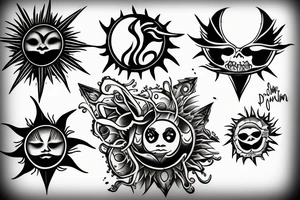 2 suns representing my 2 sons tattoo idea
