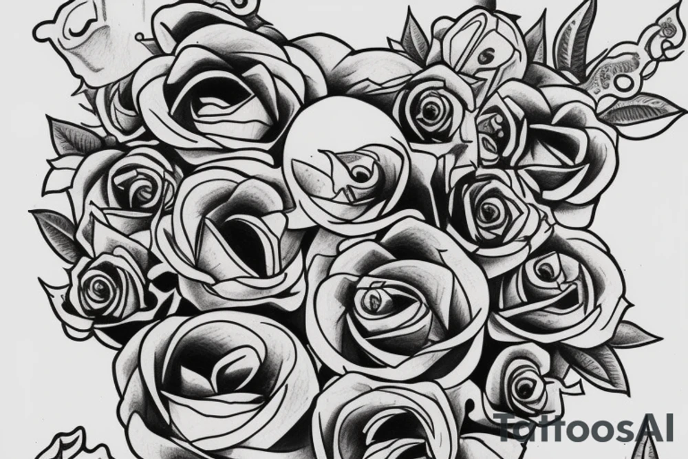 draw a tribute tattooo to my 2 sons tattoo idea