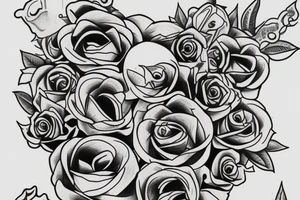 draw a tribute tattooo to my 2 sons tattoo idea
