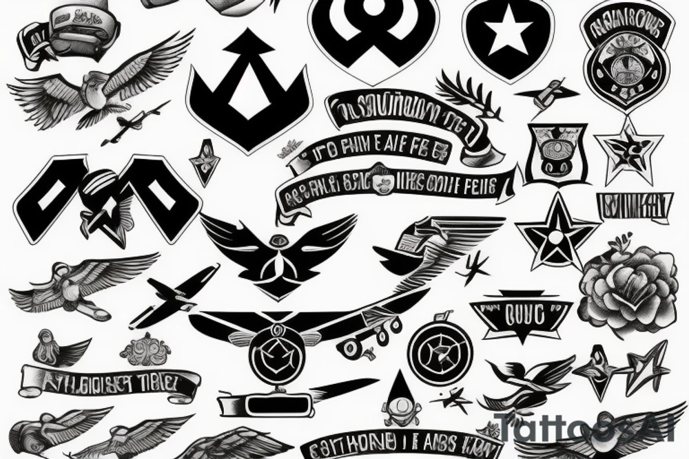air force symbol tattoo idea