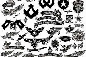 air force symbol tattoo idea