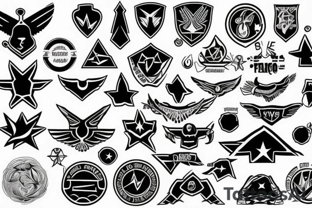 air force symbol tattoo idea