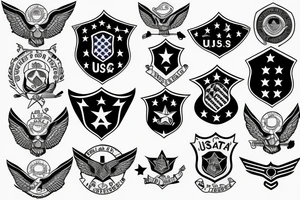 united states air force symbol tattoo idea