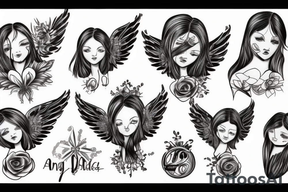 angel tattoo idea