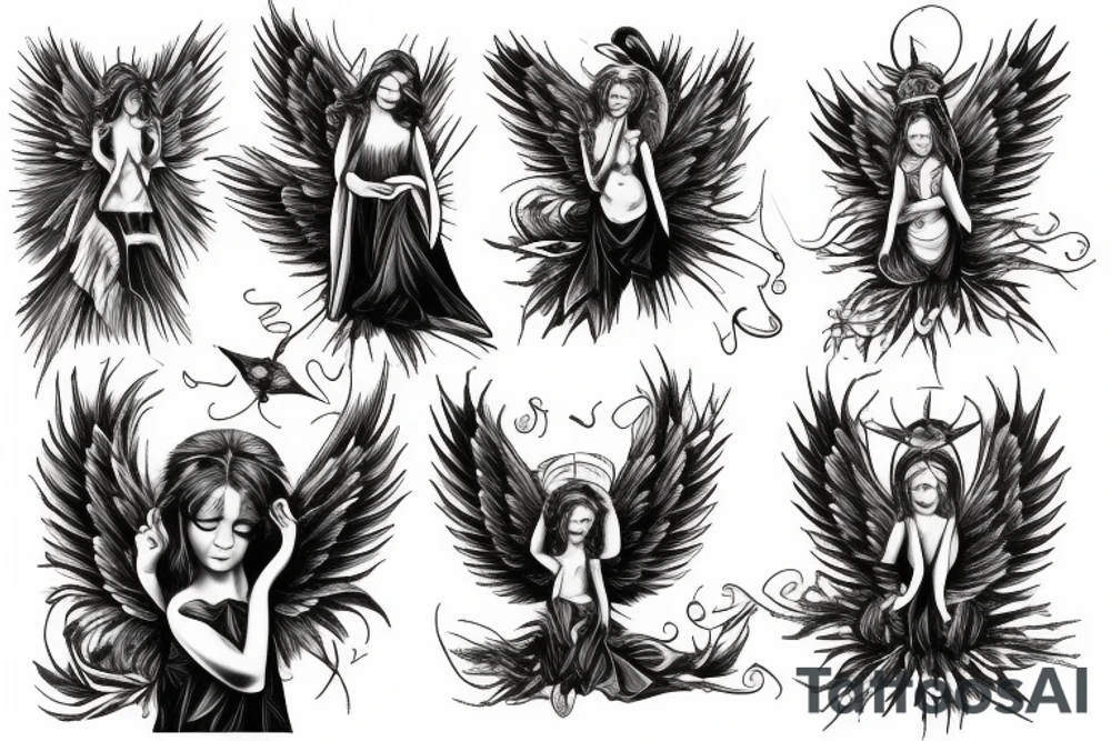 angel tattoo idea