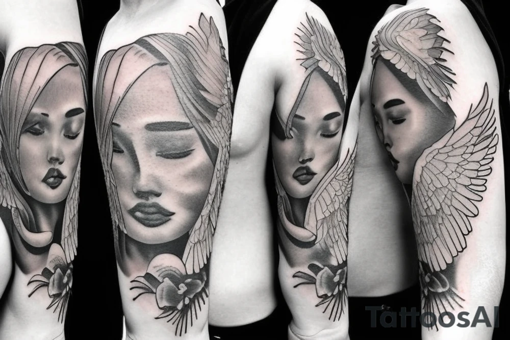 angel tattoo idea