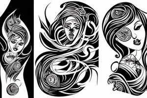 Etno Ukraine, on female tattoo idea