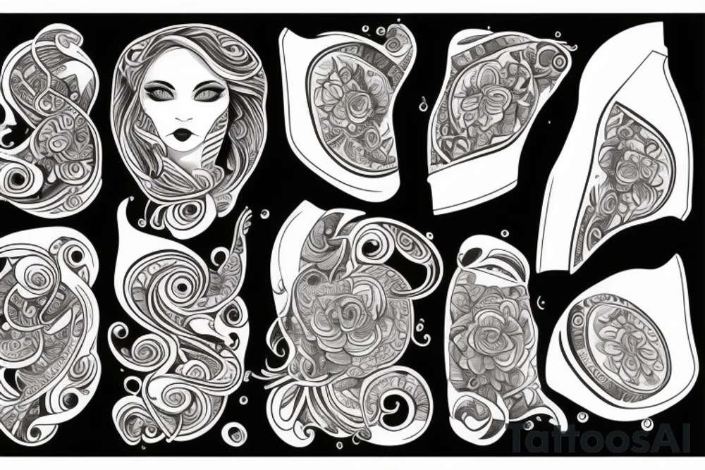 Etno Ukraine, on female tattoo idea