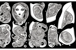Etno Ukraine, on female tattoo idea