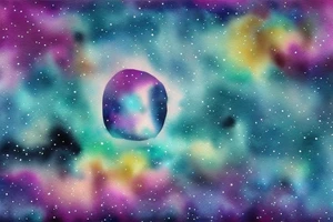 Floating city silhouette over a watercolour galaxy sky. In the shape of a diamond as an arm tattoo tattoo idea