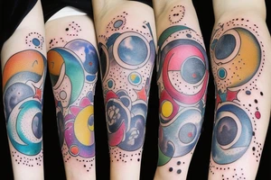Moon phases tattoo idea