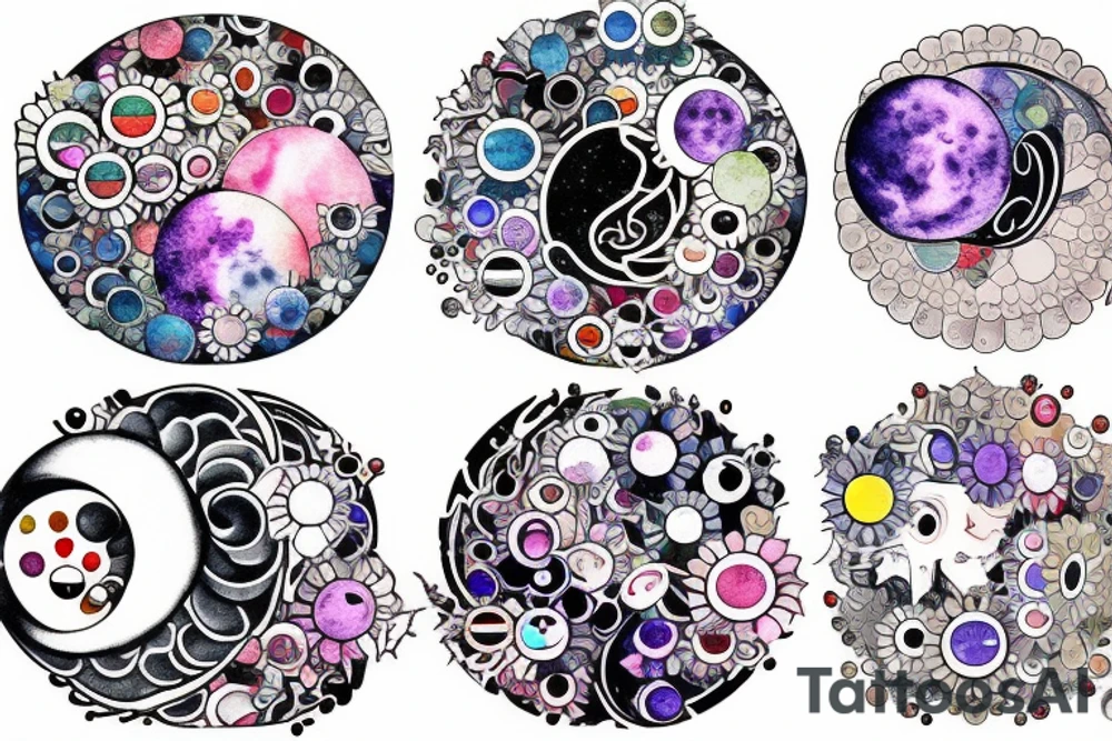 Moon phases tattoo idea