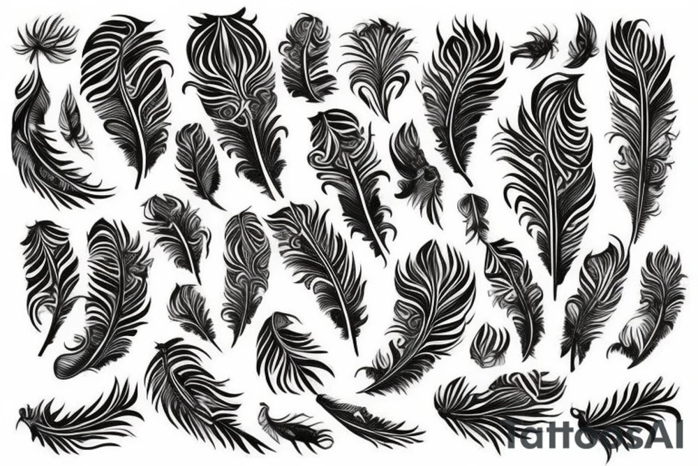 Feather tattoo idea