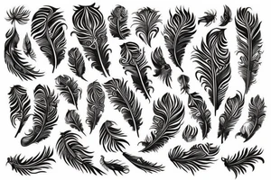 Feather tattoo idea